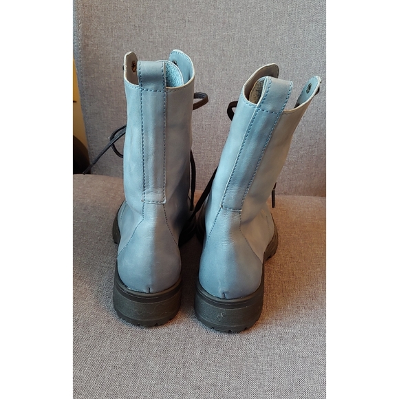 FRANCO CERBELLO ZAPATOS Blue Lace Up Boots - Picture 4 of 7